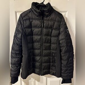 Nautica slightly puffer coat with zipper pockets, size large.